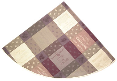 French Jacquard tablecloth, Teflon (Sommelier. purple)